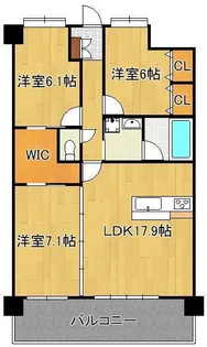 ニューガイア下曽根【4階】の間取り