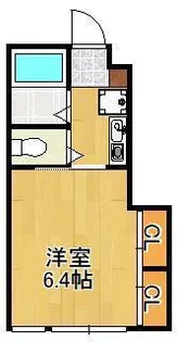 Dear津田 B棟【1階】の間取り