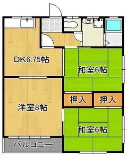 レグルスNUKI【2階】の間取り