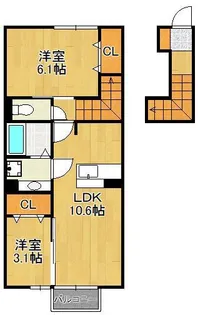 CHR-26【2階】の間取り