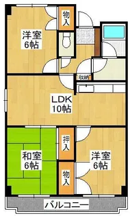 ラ・ファミーユ【4階】の間取り