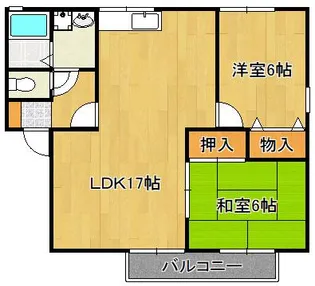 エクセル水神 B棟【2階】の間取り