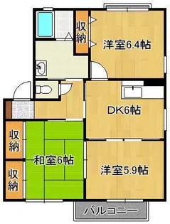 ヴァン・ヴェール B棟【2階】の間取り