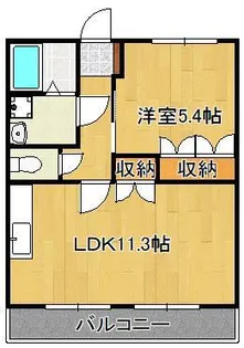 ディアベルジュ【2階】の間取り