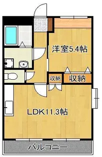 ディアベルジュ【2階】の間取り