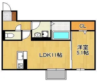 Leafull【1階】の間取り