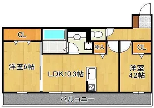 Leafull【2階】の間取り