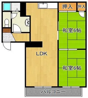 P−ARK曽根D棟【1階】の間取り