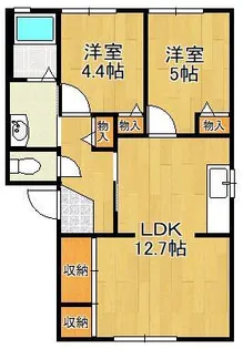 グリーングラスA棟【1階】の間取り