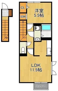 D-room横沼【2階】の間取り