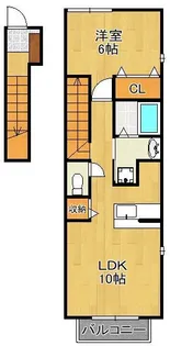 ジャン・アヴニールA棟【2階】の間取り