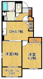 アヴニールⅡ【1階】の間取り