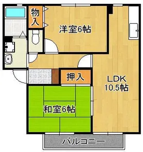 ガーデンヒルズ A棟【1階】の間取り