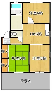 サンズコート A棟【1階】の間取り