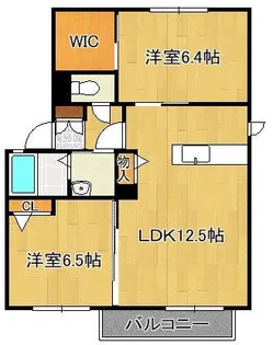 リバプールⅠ番館【2階】の間取り