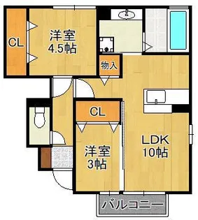 スフェール823 A棟【1階】の間取り