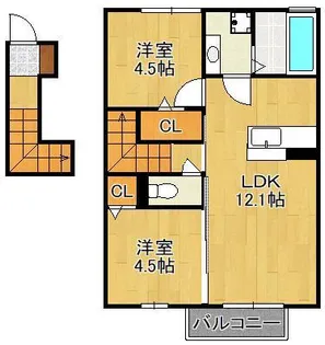 プルミエハヤシ【2階】の間取り