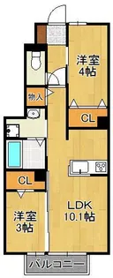 villa fontaine【1階】の間取り