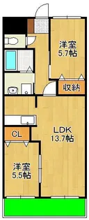 ブライテック SEA【1階】の間取り