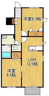 エクセランドヒルズ【1階】の間取り