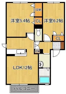 リーベン尾倉 B棟【2階】の間取り