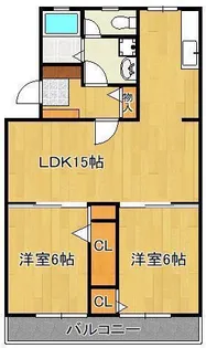グリーンマンション【4階】の間取り