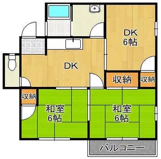 クレイン苅田【1階】の間取り