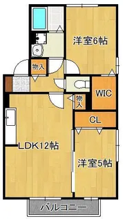 ヒルサイドⅠ【2階】の間取り
