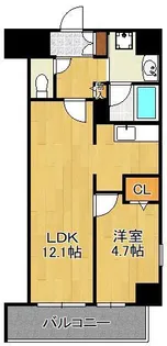 テゾーロ行橋【4階】の間取り