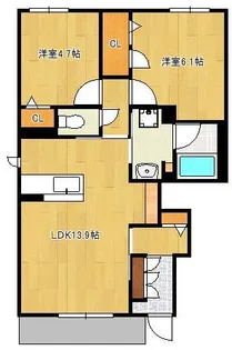 シャーメゾン向山公園【1階】の間取り
