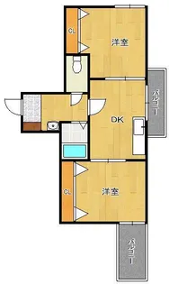 ル・ヴァンヴェールあべ山【4階】の間取り