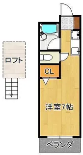 オアシス小倉東【2階】の間取り