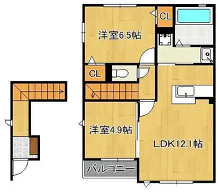 パストラル沼2【2階】の間取り