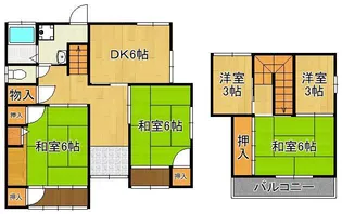 福岡県北九州市小倉南区沼緑町1丁目【一戸建】の間取り