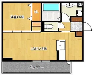 ユーフォリア行橋【2階】の間取り