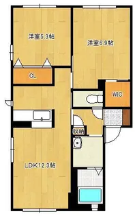 エクセル C棟【1階】の間取り