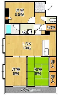 エムズコート沼本町【4階】の間取り