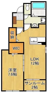 レジデンス ソレイユ【1階】の間取り