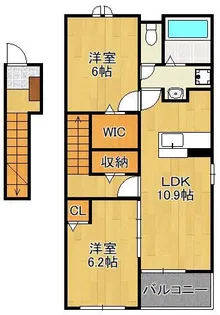 レジデンス ソレイユ【2階】の間取り