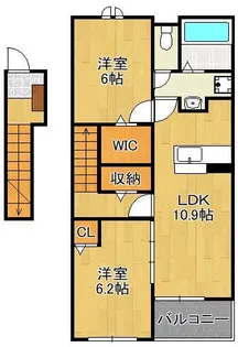 レジデンス ソレイユ【2階】の間取り