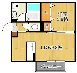 COZY COURT下曽根【2階】の間取り