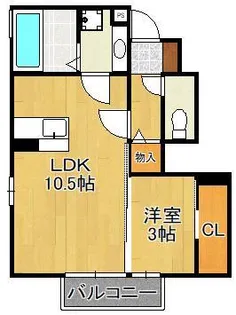 リバーサイドすみのえ【1階】の間取り