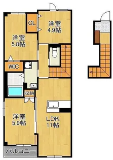 フルーレ【2階】の間取り