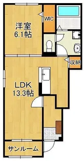 レジデンス プリュXI【1階】の間取り