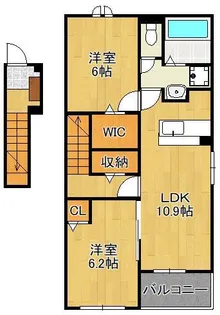 グランドエスポワール行橋 Ⅰ【2階】の間取り