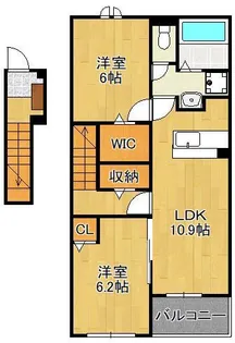 グランドエスポワール行橋 Ⅰ【2階】の間取り