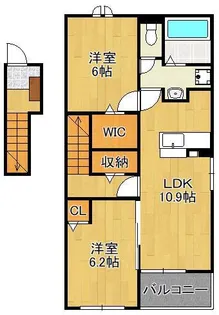 ヒカルサ行橋 Ⅱ【2階】の間取り
