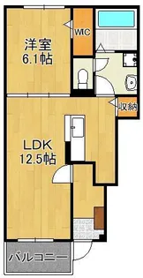 プロムナード北泉【1階】の間取り
