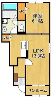 ボヌール金木犀 Ⅲ【1階】の間取り