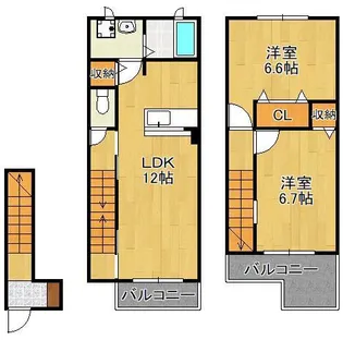 ヴィラ・サンライズ A【1階】の間取り
